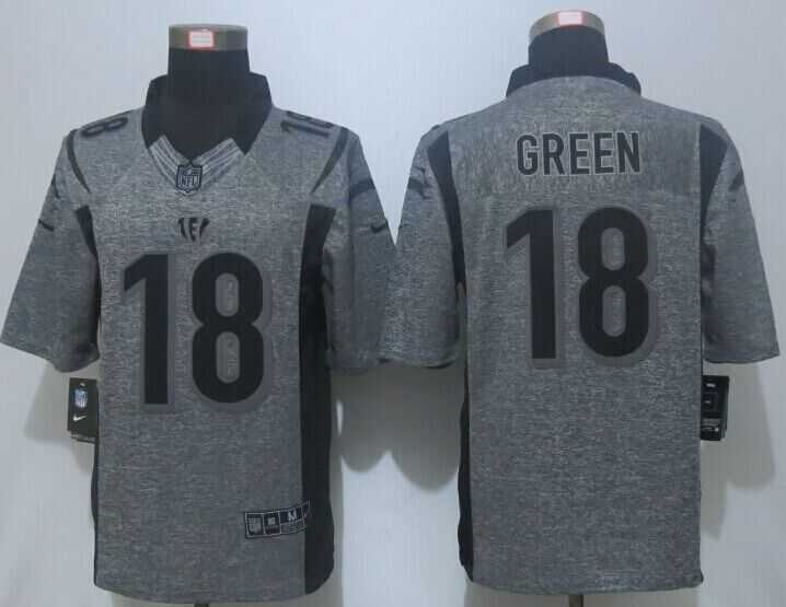 Nike Limited Cincinnati Bengals #18 Green Men's Stitched Gridiron Gray Jerseys,We sell and wholesale Nike Limited Cincinnati Bengals #18 Green Men's Stitched Gridiron Gray Jerseys on line form chian!